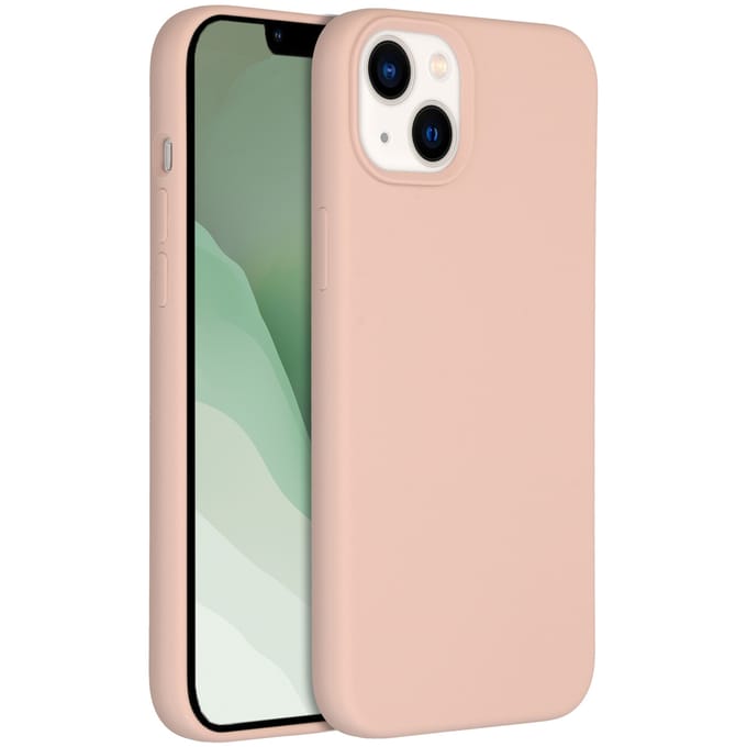 Accezz Hoesje - Geschikt voor Apple iPhone 14 Plus - Liquid Silicone Backcover - Roze