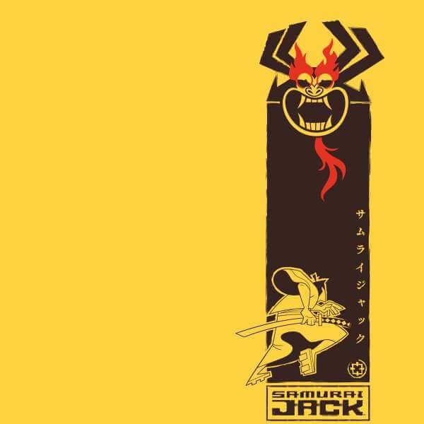 Samurai Jack Samurai Stripe Men's T-Shirt - Yellow - M