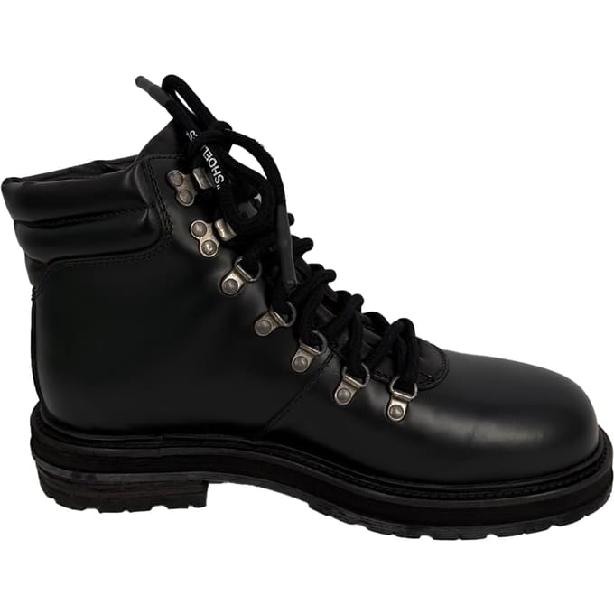 Off-White Wandelschoenen tot de Enkel in Zwart Leer