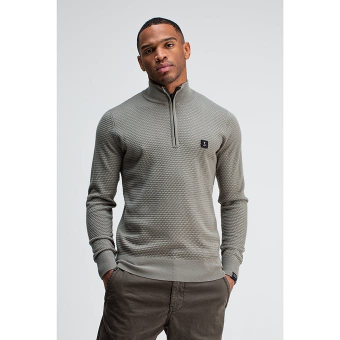 Butcher of Blue Structure Halfzip Granite Green Taglia: S | Dolcevita Outlet | Uomo | Verde