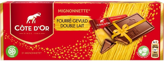 Chocolade cote d'or mignonnette lait 21x10gr