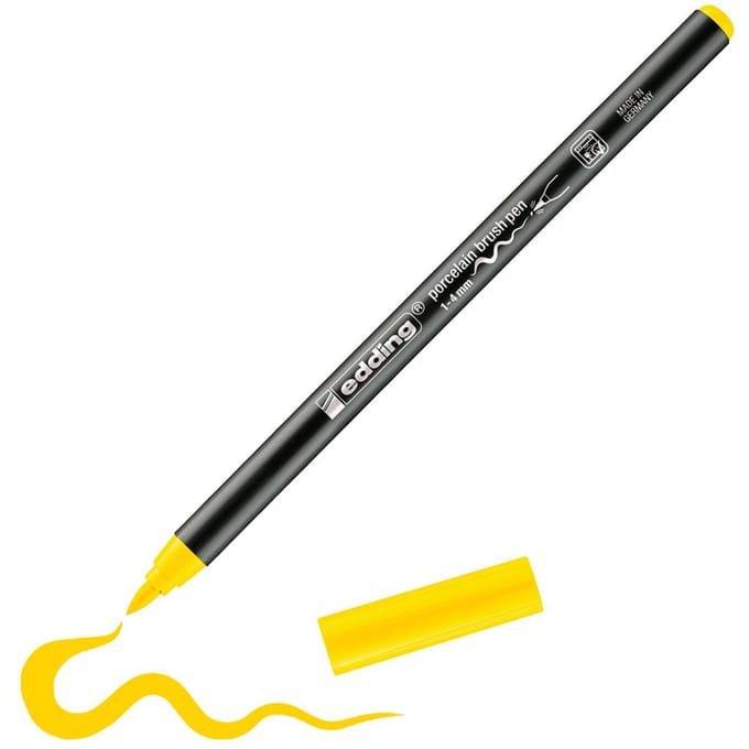 edding 4200 Porselein penseelpen - Geel