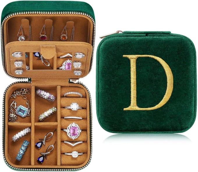 Sieradendoosje met Initialen - Luxe Organizer voor Sieraden en Geschenken
