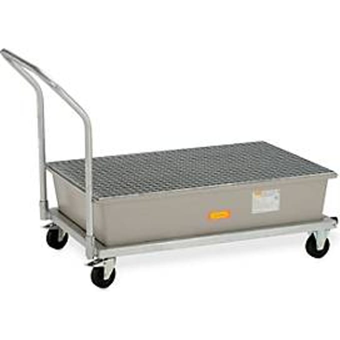 GFK opvangbak 220/2-mobiel CEMO, mobiel, 220 loopputinhoud, B 1520 x D 860 x H 1080 mm