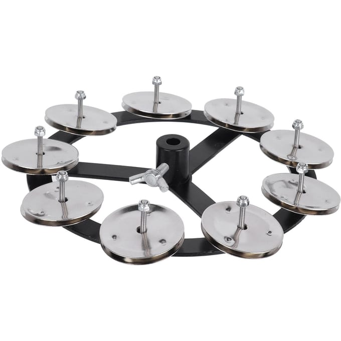 Drum Cimbaal Tamboerijn Jingle Effect Hihat Monteerbaar Percussie Ching Ring Instrument Accessoire white