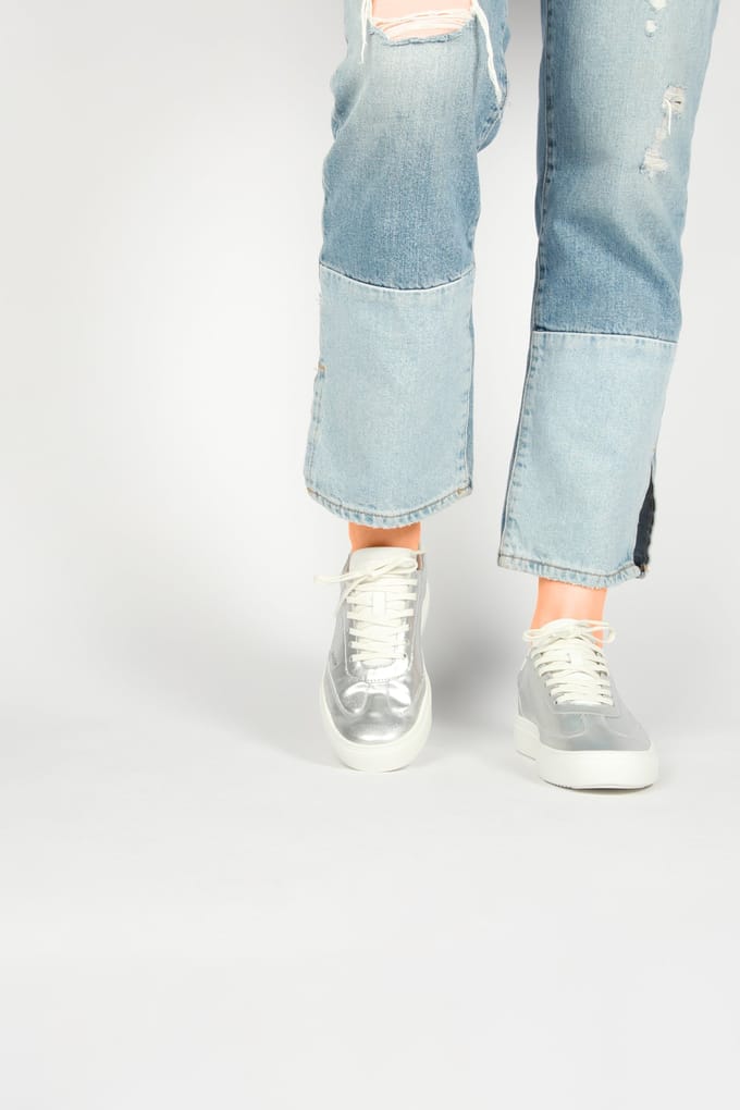 Blackstone Slate Harper Silver White Maat: 36 | Sneakers Outlet | Dames | Zilver