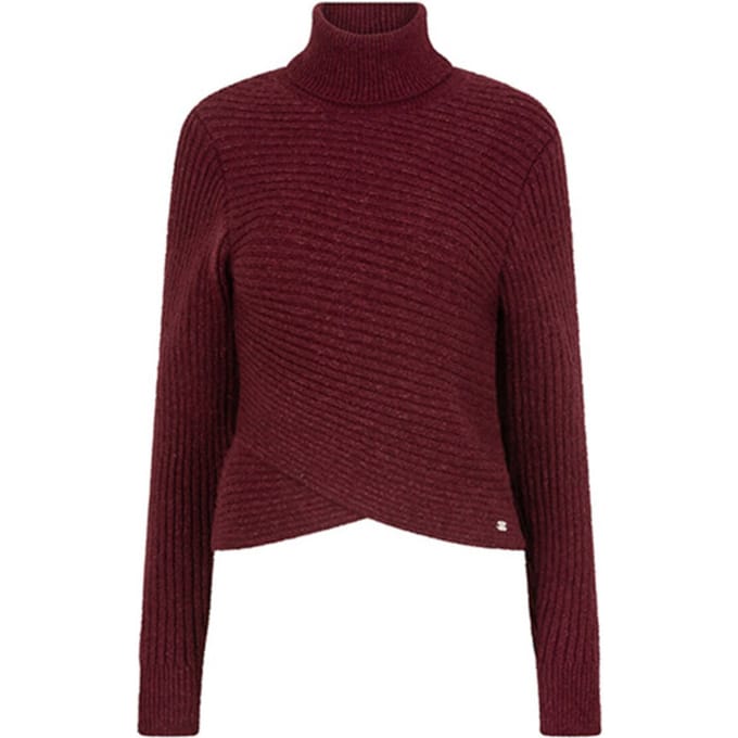 Lofty Manner Trui Sweater Katja Burgundy Red Dames Maat - S