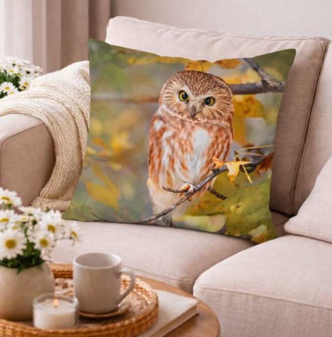 Velvet Enchanted Owls Collection Kussenhoes - Uil - 45x45 cm