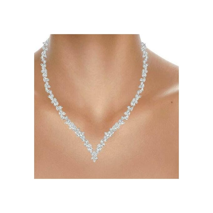 Swarovski Stemvork Ketting Damesketting Zilver 5184273 Box (Random Color) white