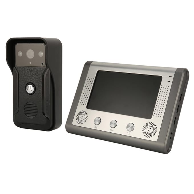 Visiophone 7 pouces avec vision nocturne, caméra infrarouge, interphone mains libres réglable US Plug