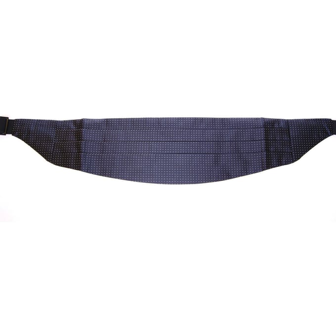 Dolce & Gabbana Blauwe Taille Smoking Tuxedo Kummerbund Gordel