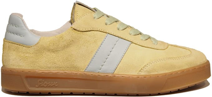 Sioux gele suède dames sneakers