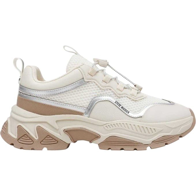 Steve Madden Dames Chunky Flat Sneakers (Crème)
