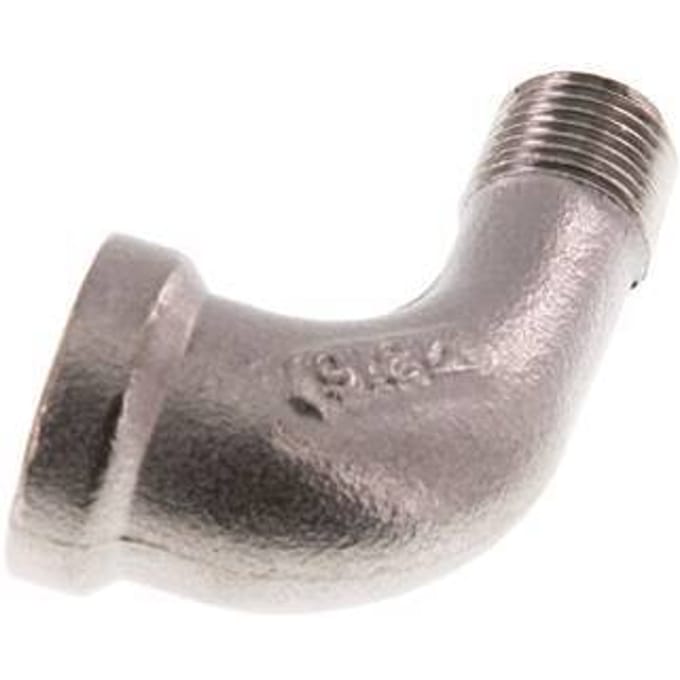 Rp 1/8'' x R 1/8'' F/M RVS L-Fitting 90graden 16 Bar [2 Stuks]