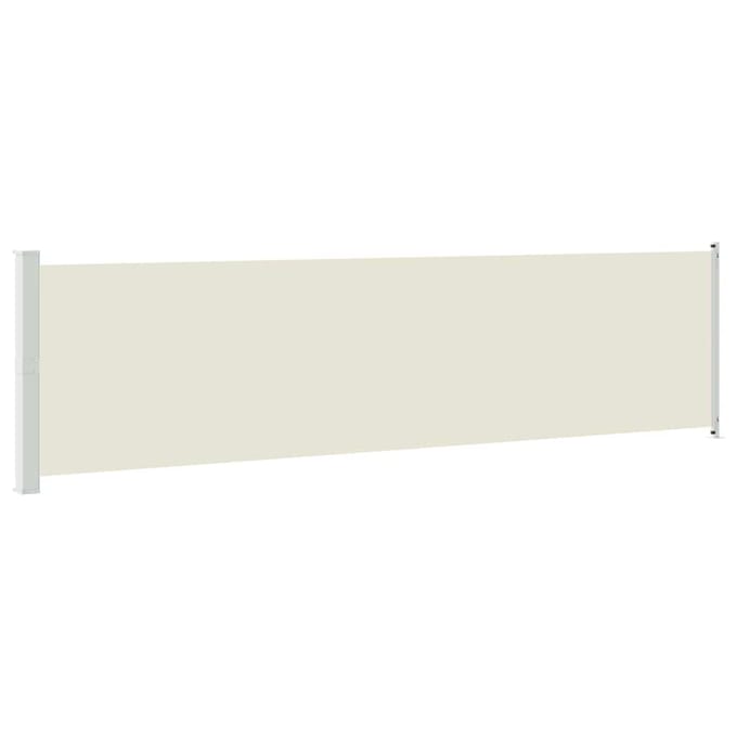 vidaXL - Tuinscherm - uittrekbaar - 614x160 - cm - crème