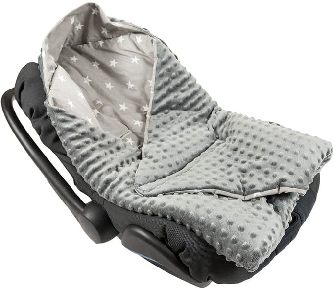 BabyUniverse - Minky Cocoon - 80x80cm - Grijze Sterren