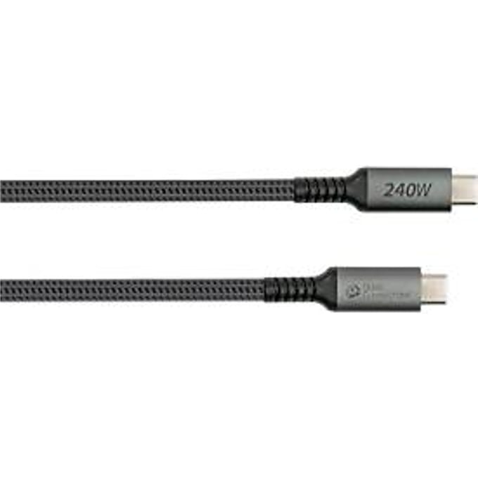 USB 2.0 oplaad-/datakabel Good Connections, USB-C naar USB-C, vermogen 240 W, tot 480 Mbit/s, lengte 2 m, zwart