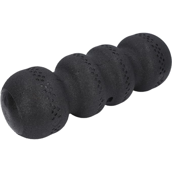 Foamroller 18 Inch Zwart EPP Hardheid 75 Gegroefd Ontwerp Spier Massage Roller voor Oefeningen black