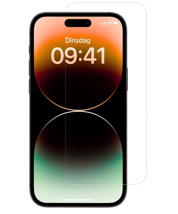 Screenprotector geschikt voor iPhone 14 Pro - Extra Sterk Gehard Glas - Tempered Glass - Transparant - Case Friendly - 1 stuk