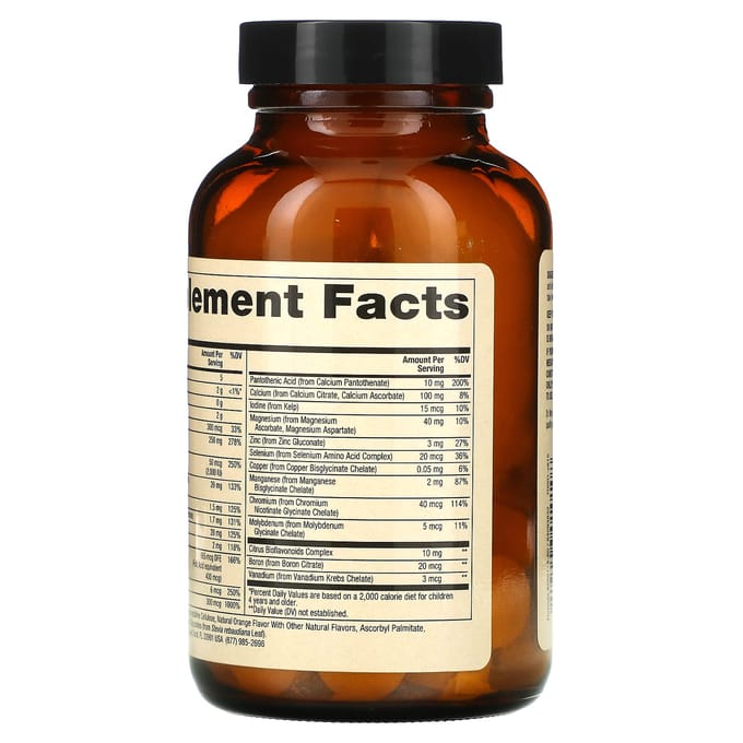 Dr. Mercola, Multivitamine Masticable pour Enfants, 60 Comprimés