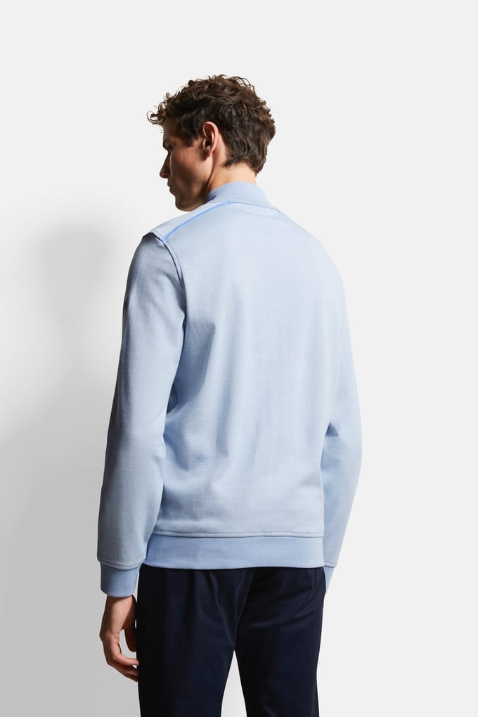 Bugatti Herren Sweatshirt met opstaande kraag