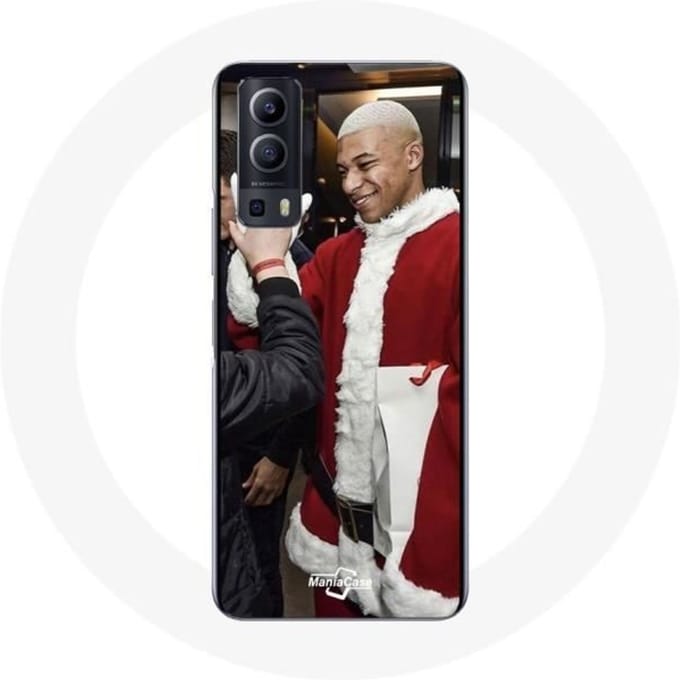 Coque pour Vivo Y72 Mbappé Foot Joyeux noël