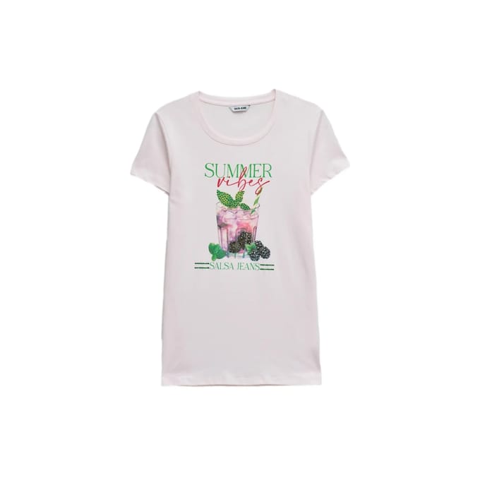 Dames-T-shirt met opdruk Salsa Jeans