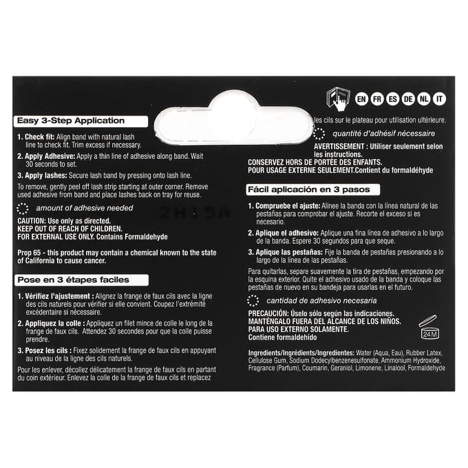Lashgrip, Duidelijke Lijm voor Nepwimpers, 7g(0.25oz) white