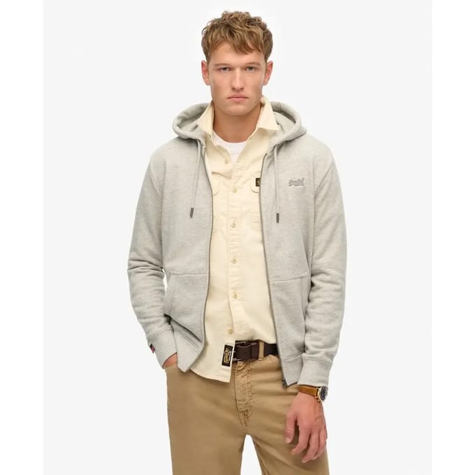 Hooded sweatshirt met rits Superdry Logo Essential