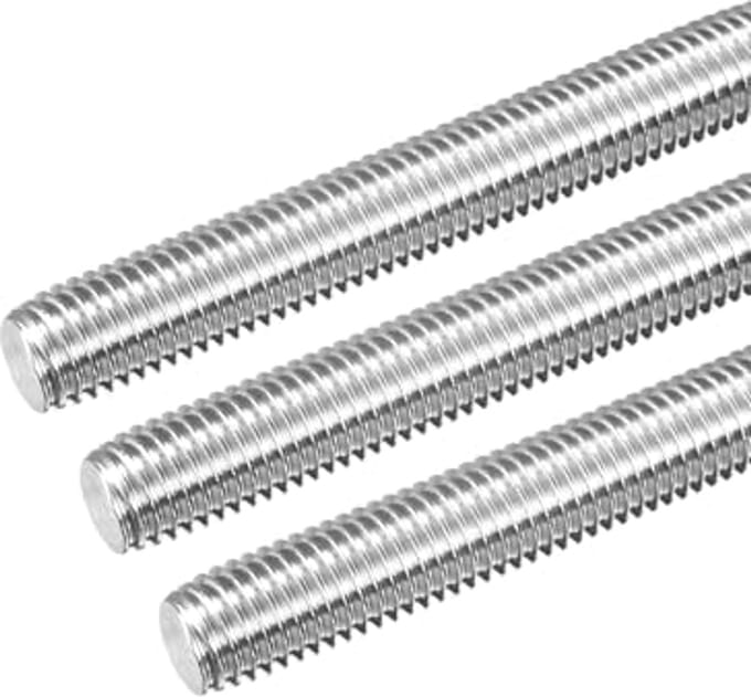 Solidchoice - Set van 3 Volledige Draadstangen M14 x 200mm van RVS