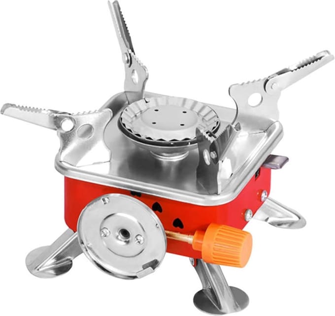 SMH LINE® Mini Camping kooktoestel - Gasbrander - Opvouwbaar - Incl. Draagtas