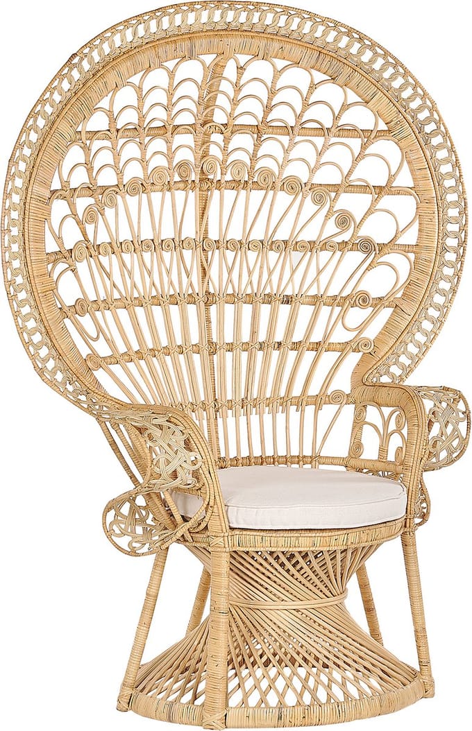 EMMANUELLE - Fauteuil - Natuurlijk - Rotan