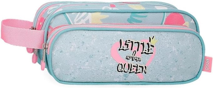Drievoudig Pennen- en Etui voor School en Hobby Groot Capaciteit Blauw