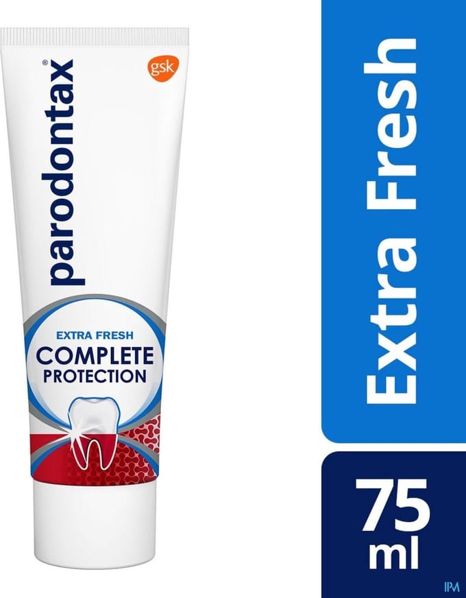 Parodontax Tandpasta Extra Fresh Complete Protection - 75ml - Voordeelverpakking 12 stuks