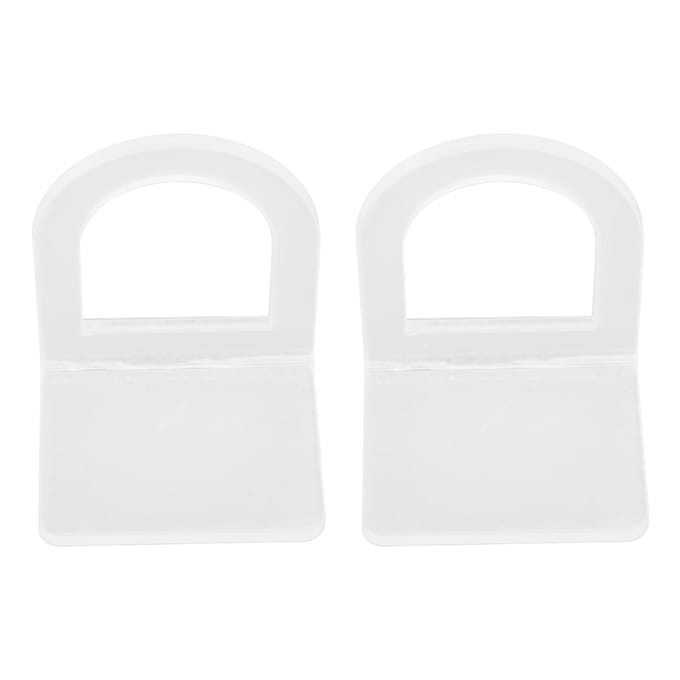 2 STUKS Acryl Spoelbakborstelhouder Helder Solide Constructie Multifunctioneel Eenvoudige Installatie Schrobborstel white