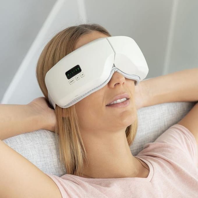 InnovaGoods Oogmassage Apparaat met Bluetooth - 4-in-1 Oogmassager