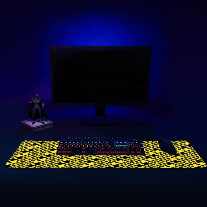 Harry Potter Hufflepuff Pattern Gaming Mouse Mat - Small