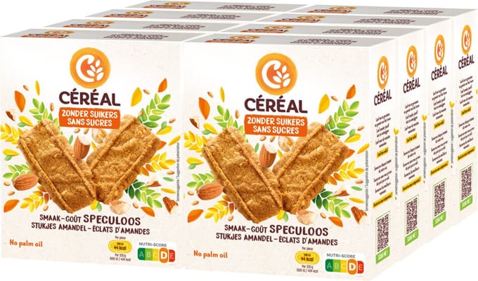 Céréal Speculoos Stukjes Amandel - 8 x 110 gr - Voordeelverpakking
