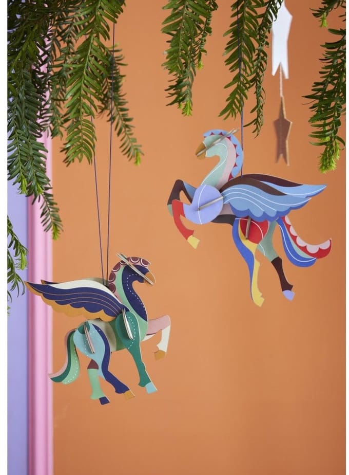 Ornament, Vliegende Pegasus set van 2