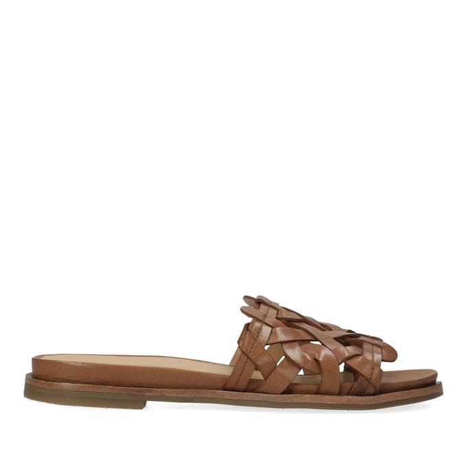 Fred De La Bretoniere - Freedy June Slipper Leer Tan - Maat 40