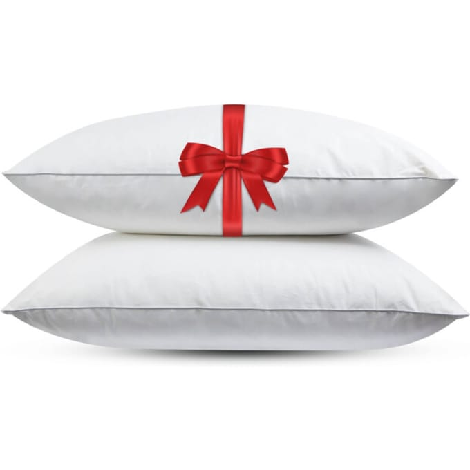 Fabiola Dormi - Medium Veren hoofdkussen - Set van 2 stuks - DownPass gecertificeerde Eendenveren - Ergonomisch - 60x70cm