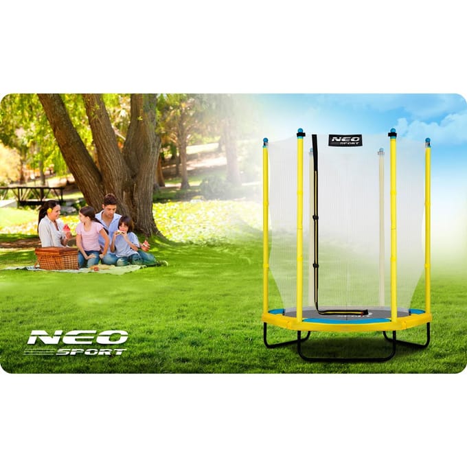 Kindertrampoline 140 cm - 4,5ft - geel groen