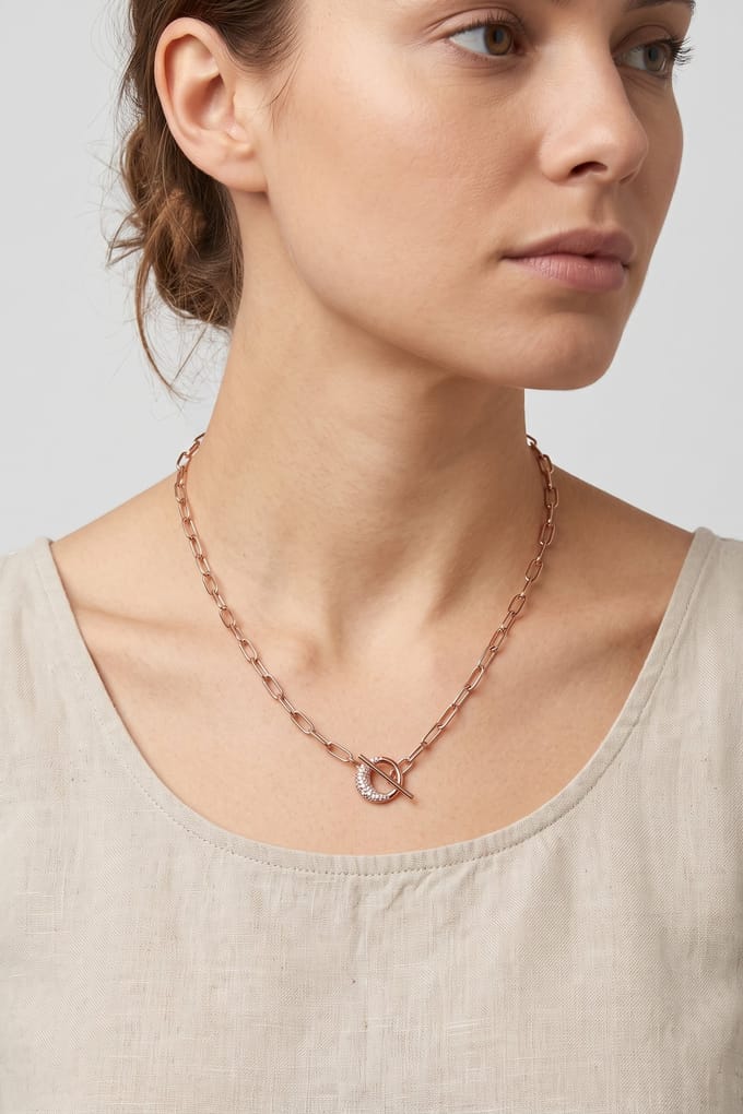 PURELEI Night Sky Kette Rosegold Taglia: OS | Collane Outlet | Donna | Rosa