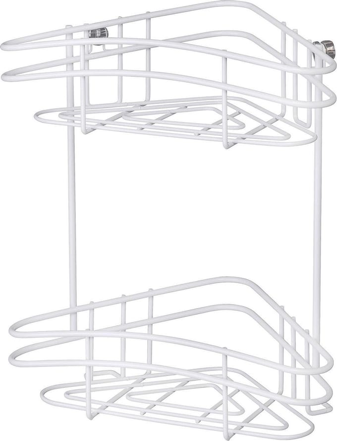 Wenko Hoekrek Classic Plus 28,5 X 33 Cm Staal Wit