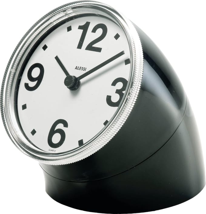 Alessi Cronotime Tafelklok Zwart