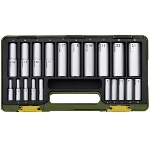 Proxxon 23292 Dopsleutelset 1/2 (12.5 mm), 1/4 (6.3 mm) 20-delig