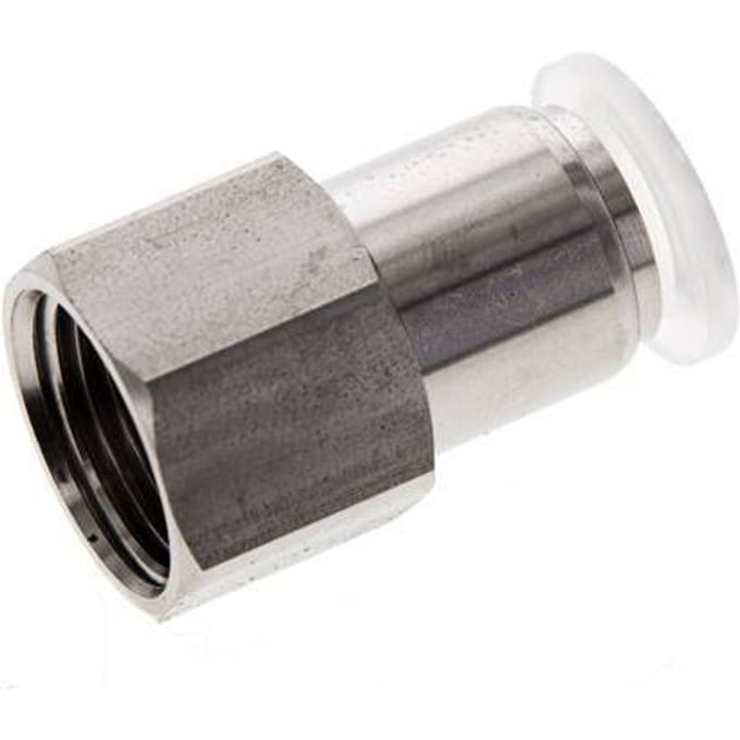 10mm x G3/8'' RVS/PA Insteekfitting Binnendraad EPDM/PTFE