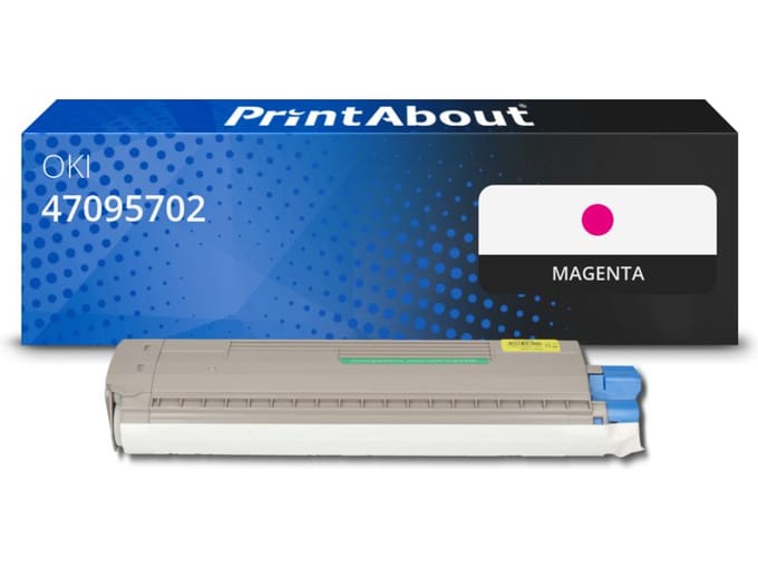 PrintAbout huismerk Toner 47095702 Magenta Geschikt voor OKI