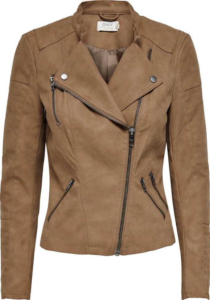 ONLY ONLAVA FAUX LEATHER BIKER OTW NOOS Dames Jas - Maat 34