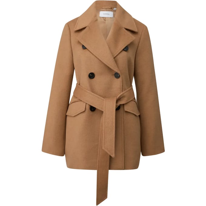 Lange half-long in wol dames COMMA